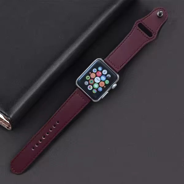 Genuine Leather Replacement Straps For Apple Watch - Time Crafters Emporium KE
