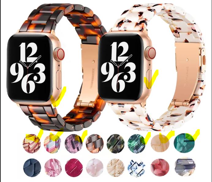 Resin Replacement Straps for Apple Watch - Time Crafters Emporium KE