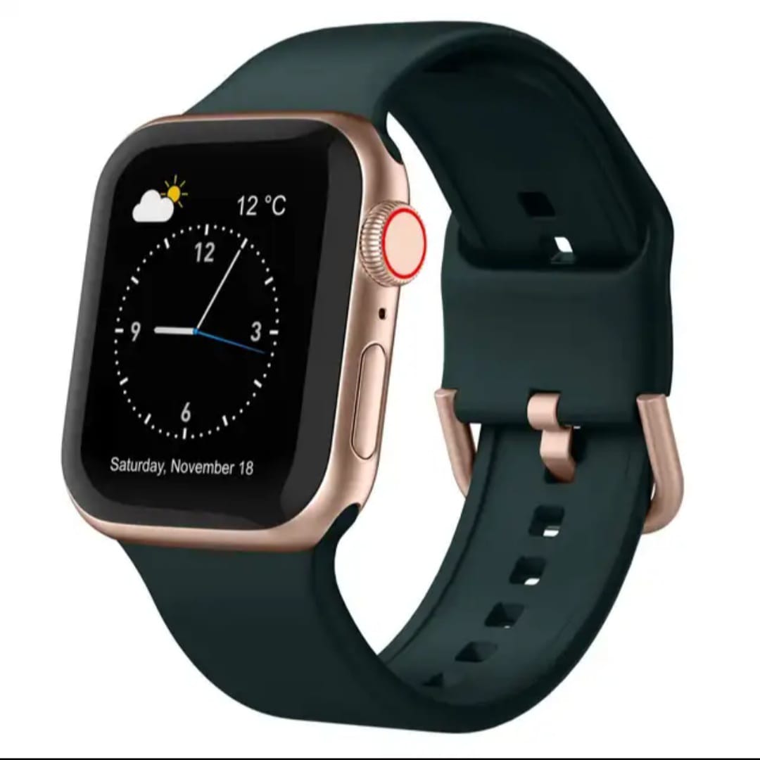 Silicon Replacement Straps with Buckle for Apple Watch - Time Crafters Emporium KE