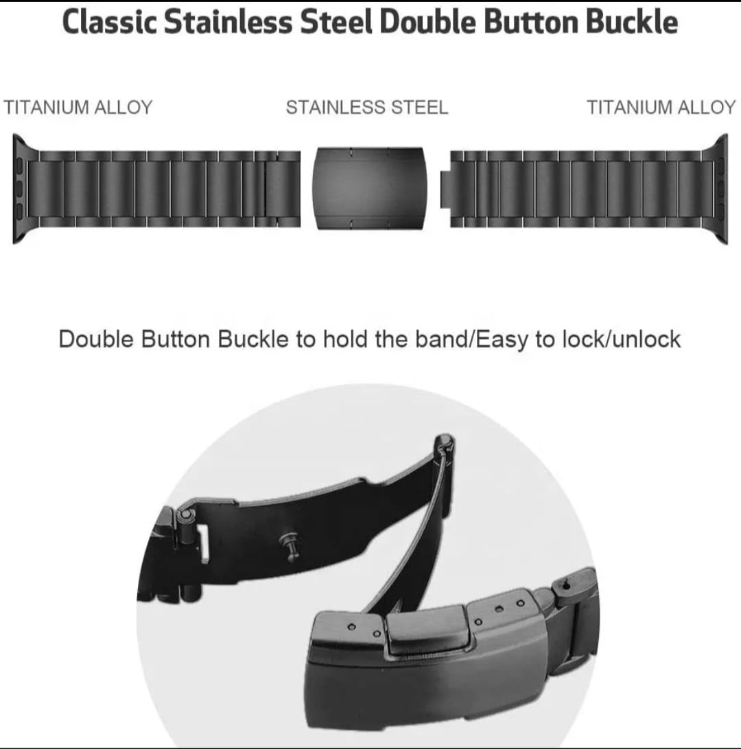 Titanium Alloy Replacement Straps for Apple Watch - Time Crafters Emporium KE
