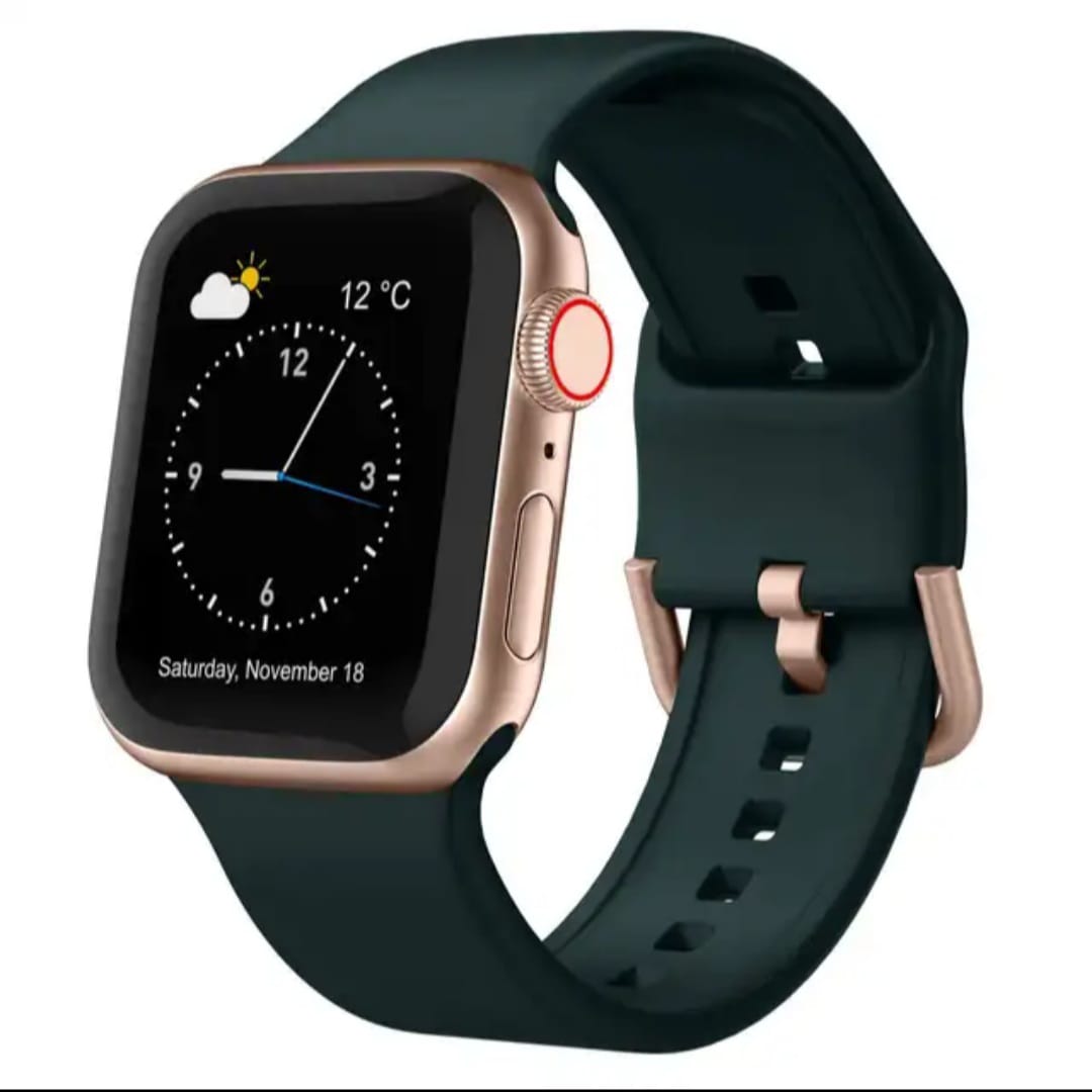 Silicon Replacement Straps with Buckle for Apple Watch