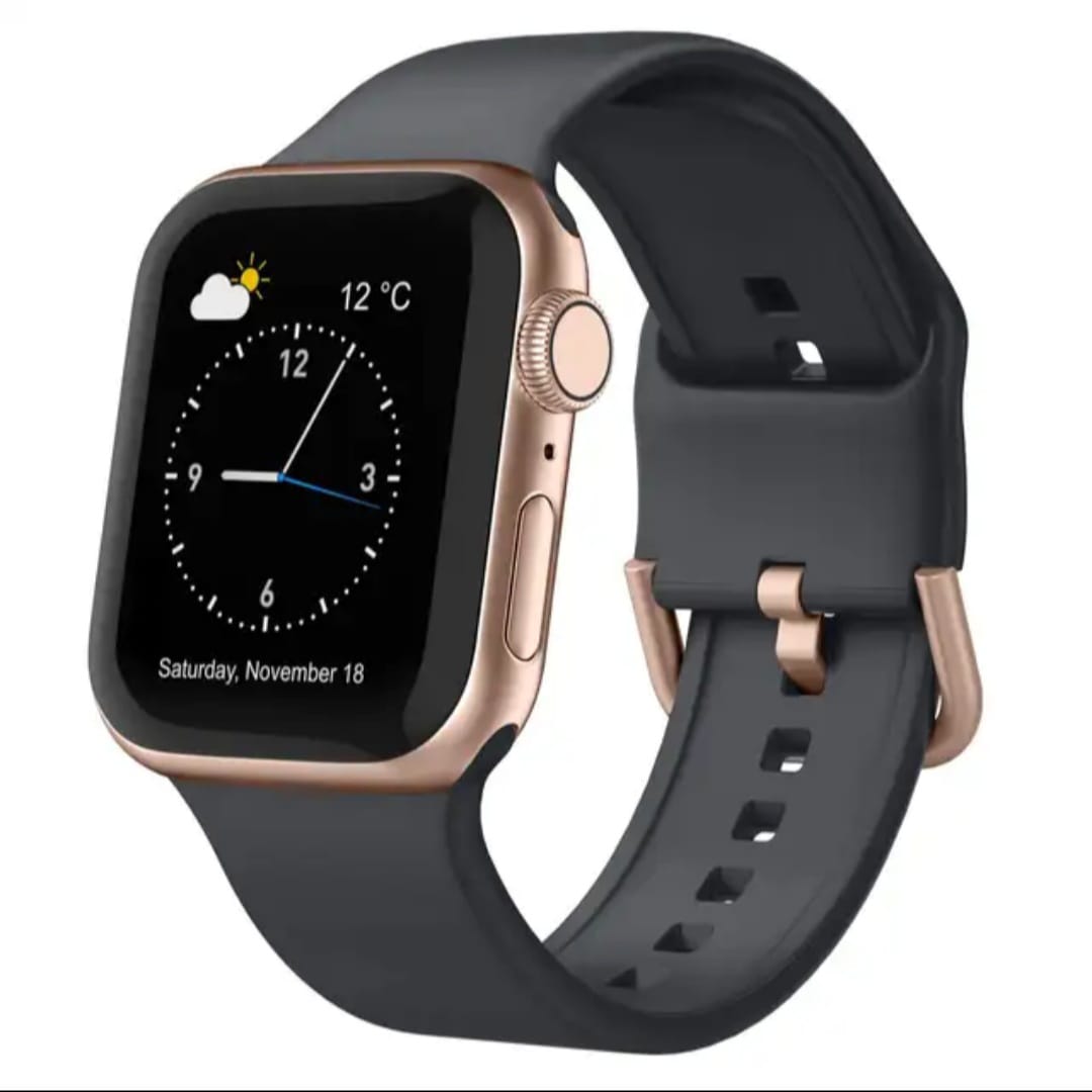 Silicon Replacement Straps with Buckle for Apple Watch