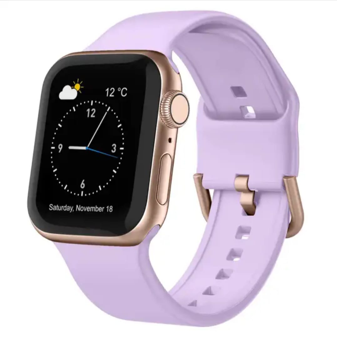 Silicon Replacement Straps with Buckle for Apple Watch