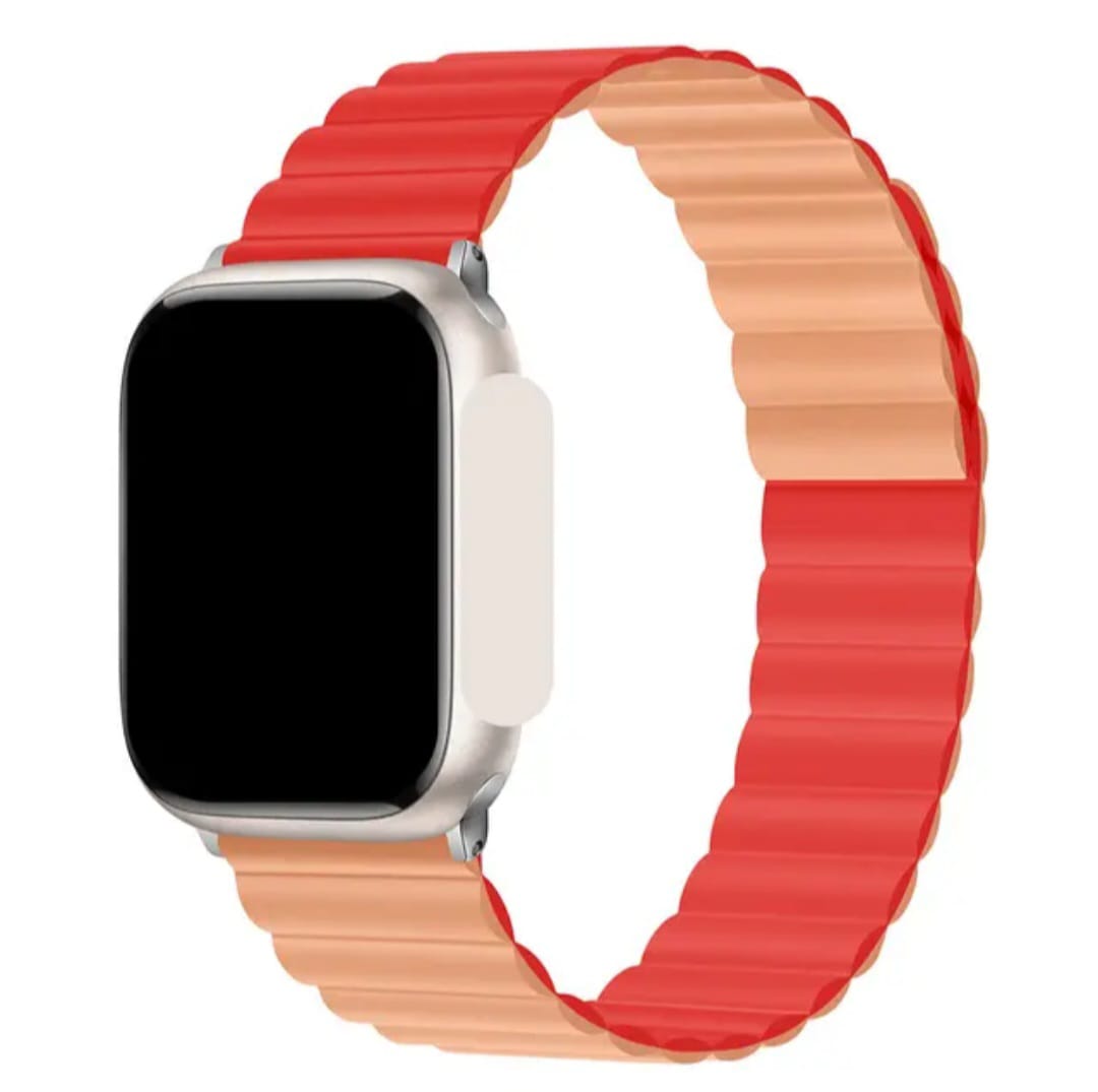 Dual Color Magnetic Silicon Sports Replacement Straps for Apple Watch