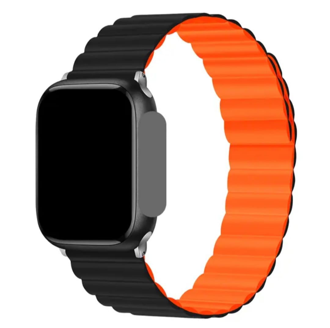 Dual Color Magnetic Silicon Sports Replacement Straps for Apple Watch