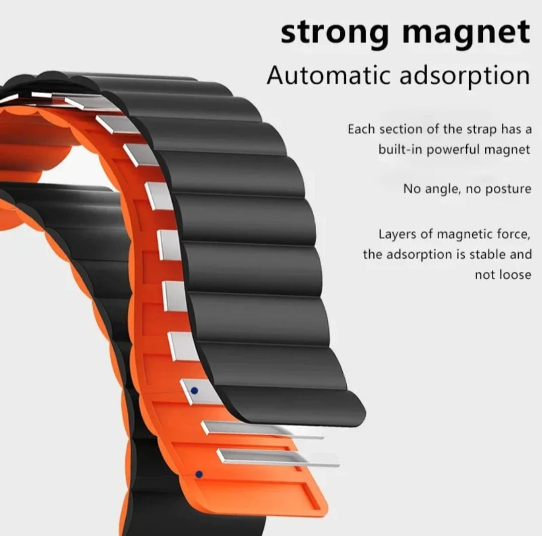 Dual Color Magnetic Silicon Sports Replacement Straps for Apple Watch