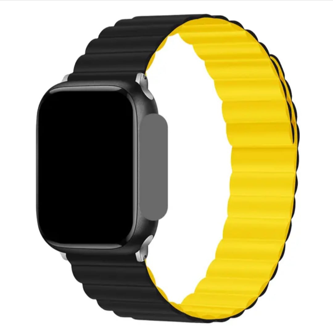 Dual Color Magnetic Silicon Sports Replacement Straps for Apple Watch