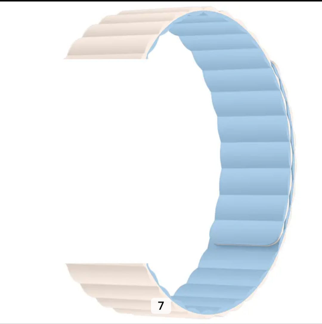 Dual Color Magnetic Silicon Sports Replacement Straps for Apple Watch