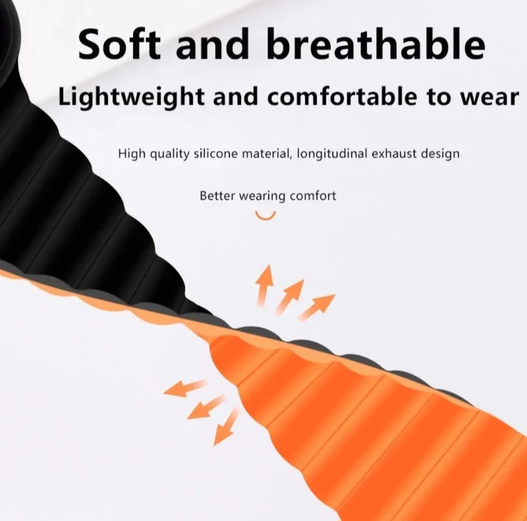 Dual Color Magnetic Silicon Sports Replacement Straps for Apple Watch - Time Crafters Emporium KE