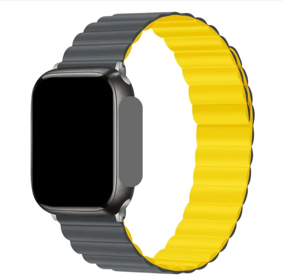 Dual Color Magnetic Silicon Sports Replacement Straps for Apple Watch - Time Crafters Emporium KE